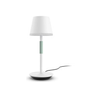 Produktbild för Philips Hue White and Color Ambiance Go - bordslampa - LED - 16 miljoner färger - vit, sage green grip