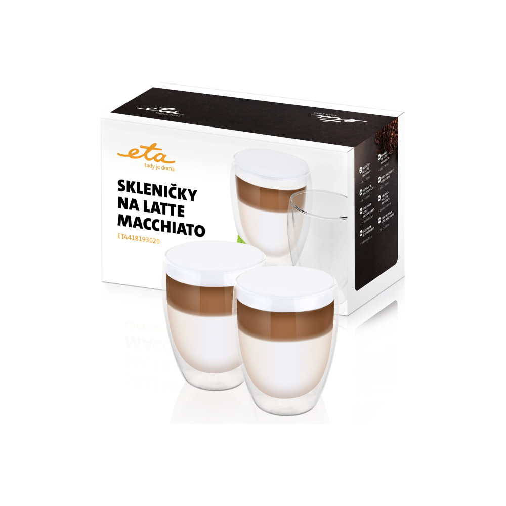 Produktbild för ETA 4181 93020 - latte macchiato glas - 350 ml (paket om 2)