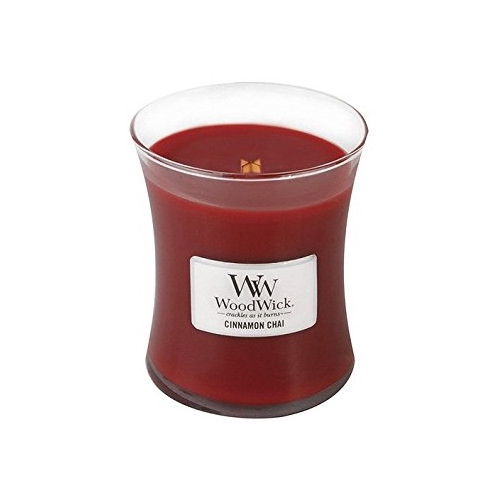 WoodWick WoodWick Cinnamon Chai scented candle with wooden wick 275 g