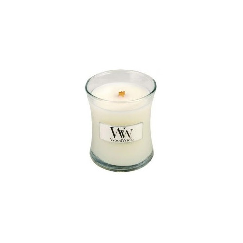 WoodWick WoodWick White Tea & Jasmine scented candle with wooden wick 85 g