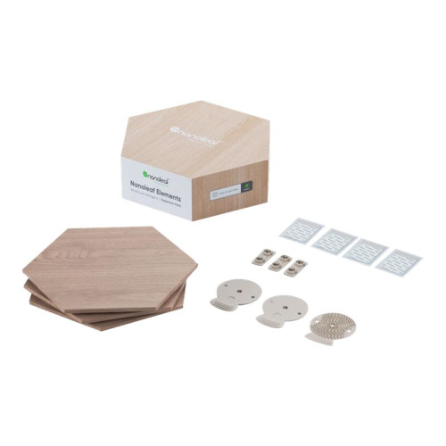 Nanoleaf Nanoleaf Elements - trådlös belysningspanel - sexhörning - wood look (paket om 3)