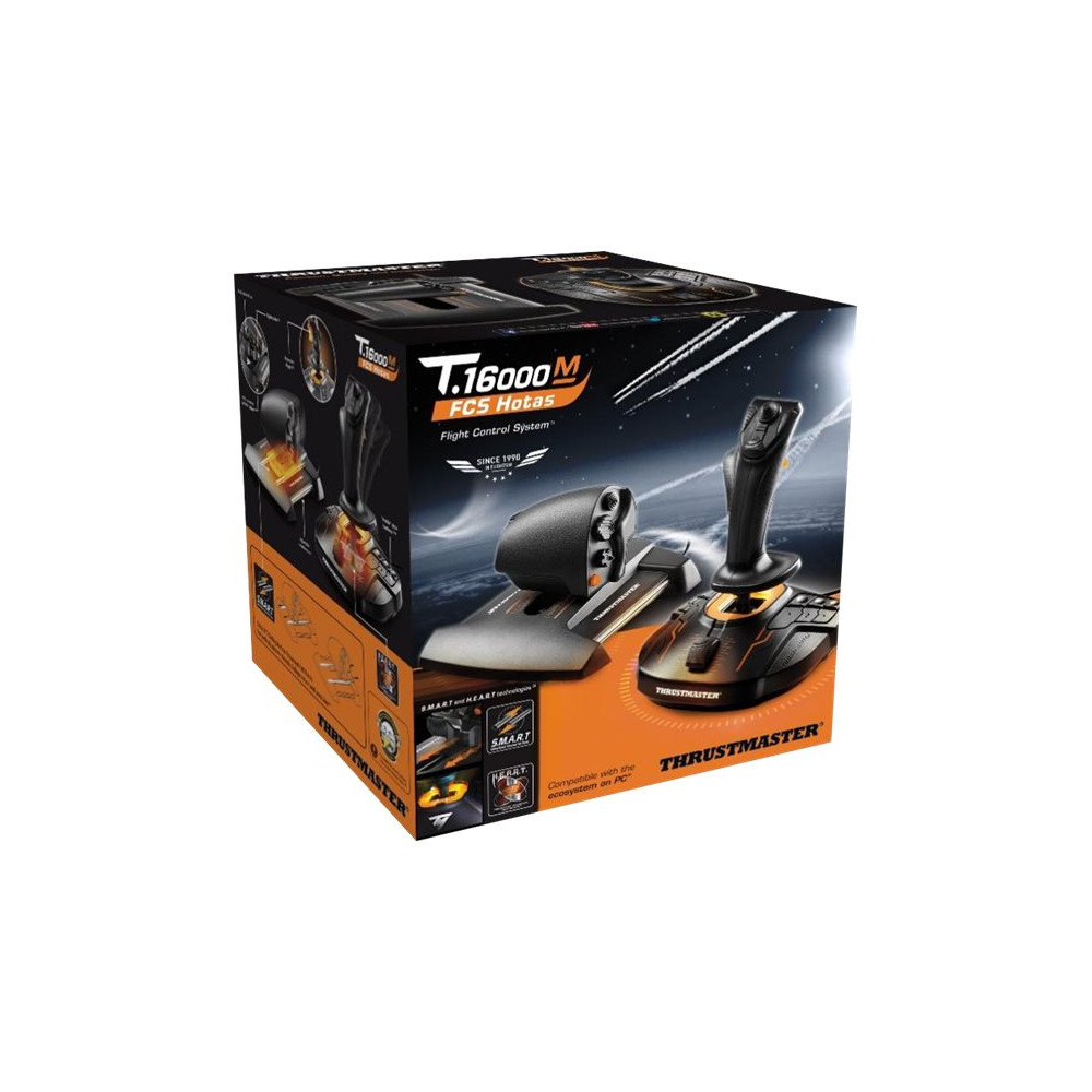 Produktbild för ThrustMaster T.16000M FCS Hotas - joystick och spjäll - kabelansluten