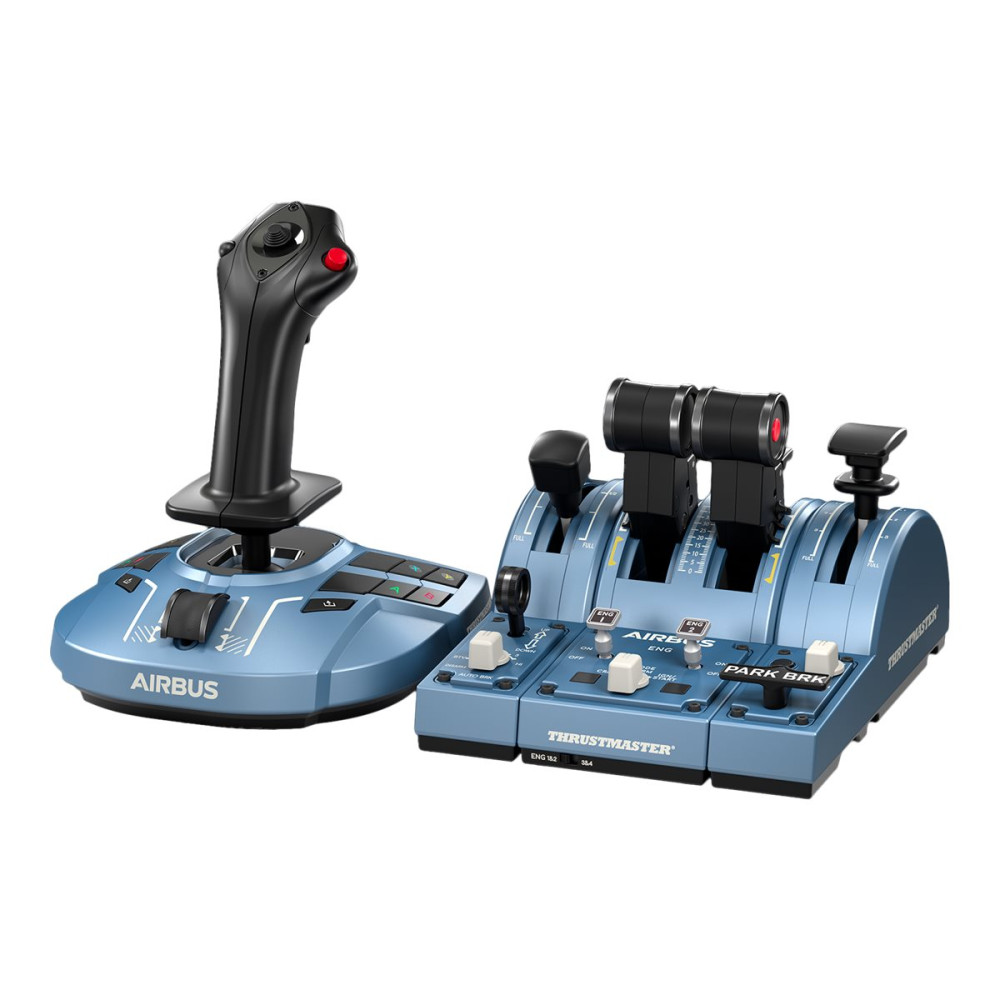 Produktbild för ThrustMaster TCA Captain Pack X Airbus Edition - joystick och spjäll - kabelansluten