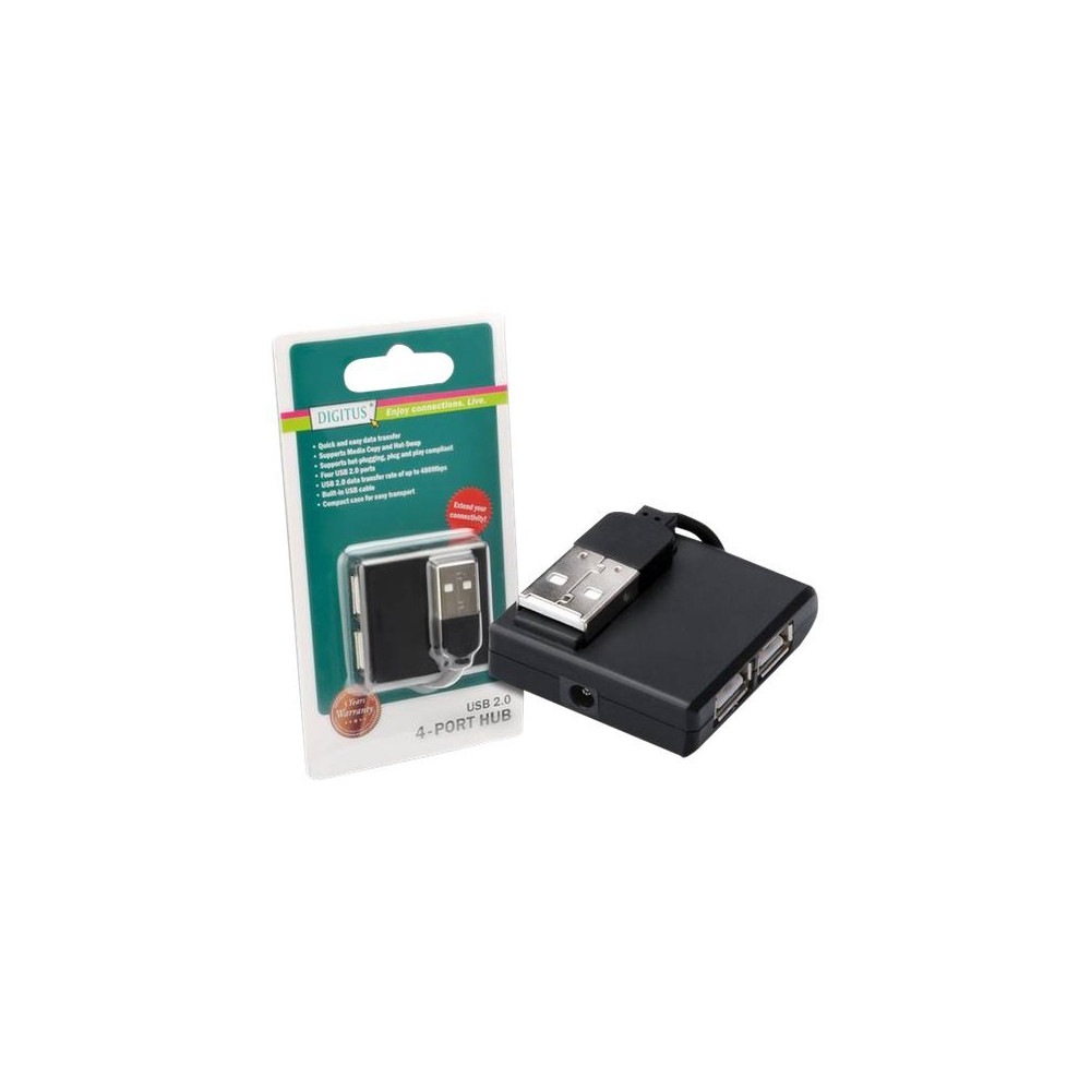 Produktbild för DIGITUS DA-70217 - hubb - 4 portar