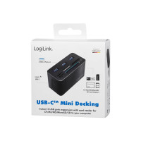 Produktbild för LogiLink - mini-dockningsenhet - USB-C 3.2 Gen 1