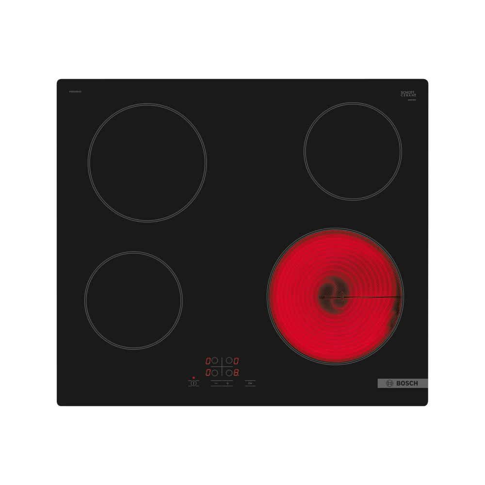 Produktbild för Bosch Serie | 4 PKE61RBA2E keramisk häll - 60 cm - svart - keramik - ramlös