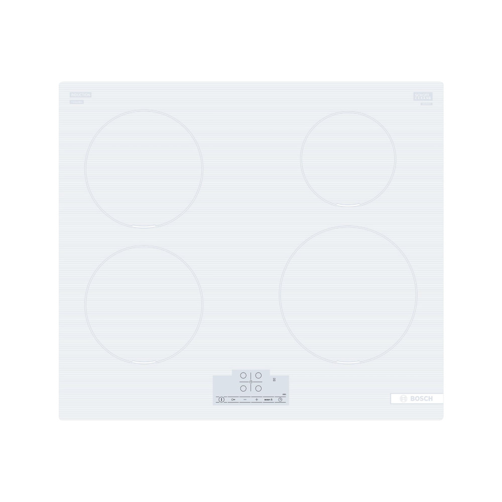 Produktbild för Bosch Serie | 4 PUE612BB1J induktionshäll - 60 cm - azure white - keramik - ramlös