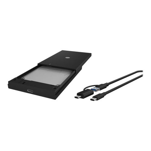 RAIDSONIC ICY BOX IB-200T-C3 - förvaringslåda - Type-A/Type-C kombikabel - SATA 6Gb/s - USB 3.2 (Gen 1)