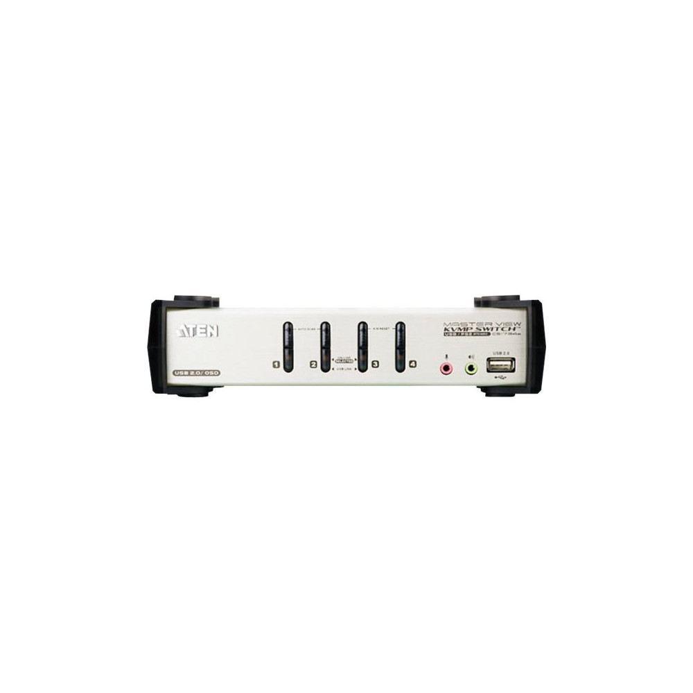 Produktbild för ATEN CS1734B - omkopplare för tangentbord/video/mus/ljud/USB - 4 portar