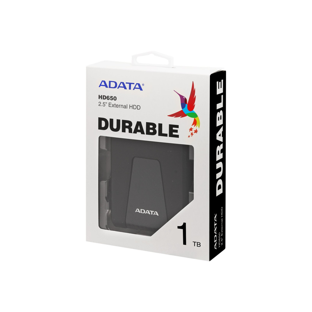 Produktbild för ADATA DashDrive Durable HD650 - hårddisk - 1 TB - USB 3.1