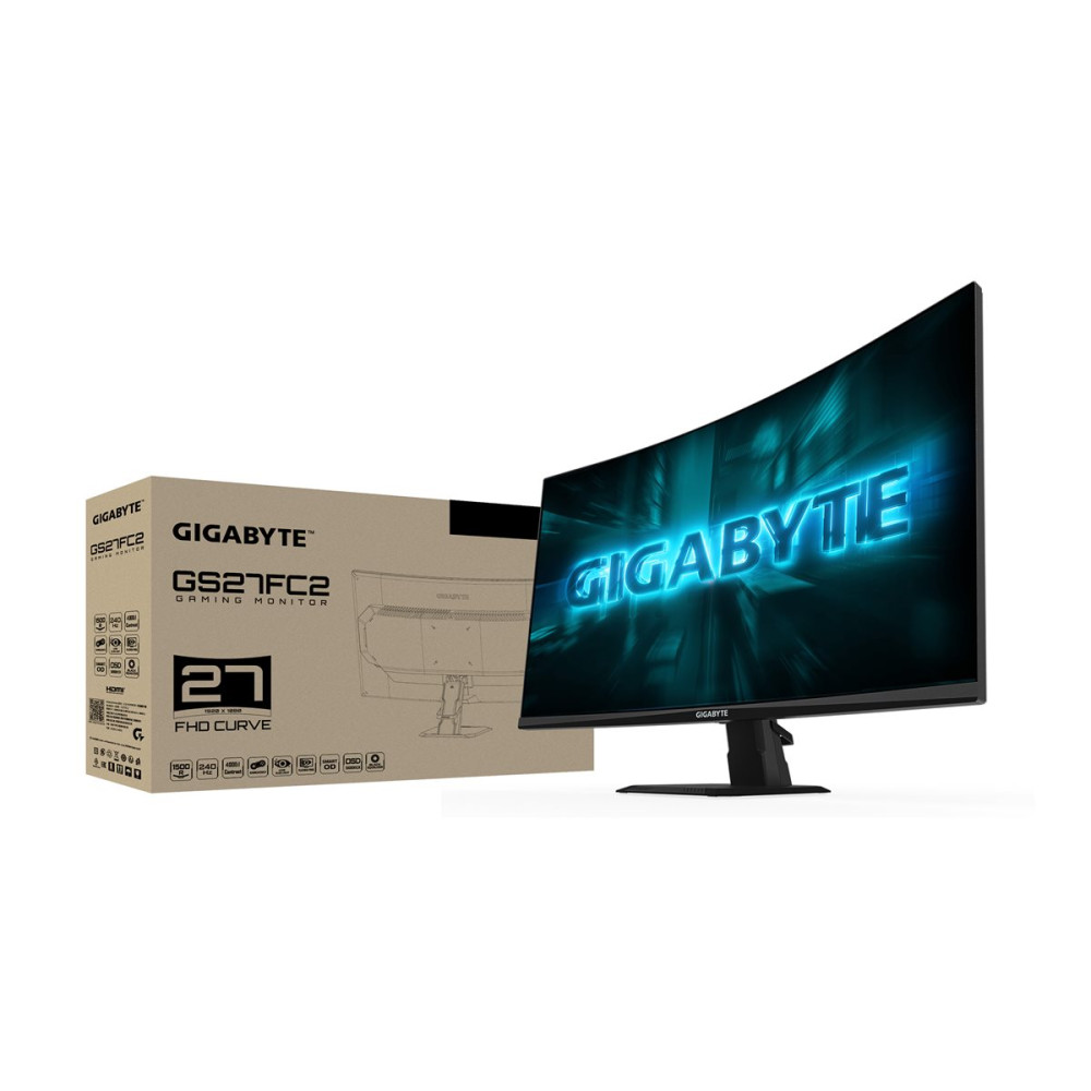 Produktbild för Gigabyte GS27FC2 - LED-skärm - böjd - Full HD (1080p) - 27" - HDR