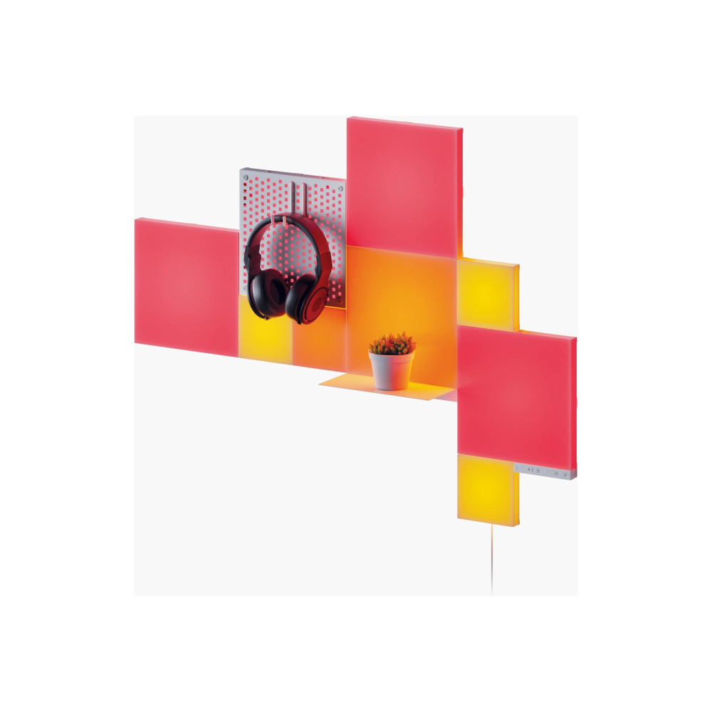 Produktbild för Nanoleaf Blocks Combo XL Smarter Kit - ljuspanelskit - LED - totalt: 42 W - RGBW-lampa - 1200-6500 K