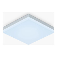 Produktbild för Nanoleaf Skylight Expansion Pack - taklampspanel - LED - 300 x 300 mm - 16 W - RGB/varmt till kallt vitt ljus - 2700-6500 K - fyrkantig