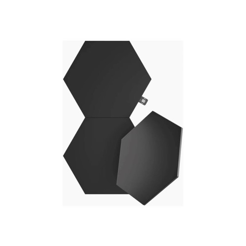Nanoleaf Nanoleaf Shapes Expansion pack - ljuspanelskit - LED - 230 x 200 mm - 1.5 W - 16 miljoner färger - 1200-6500 K - sexhörning - svart