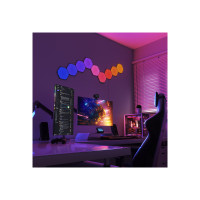 Produktbild för Nanoleaf Shapes Expansion pack - ljuspanelskit - LED - 230 x 200 mm - 1.5 W - 16 miljoner färger - 1200-6500 K - sexhörning - svart