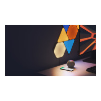 Produktbild för Nanoleaf Shapes Expansion pack - ljuspanelskit - LED - 230 x 200 mm - 1.5 W - 16 miljoner färger - 1200-6500 K - sexhörning - svart