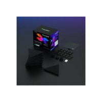 Produktbild för Nanoleaf Shapes Expansion pack - trådlös belysningsuppsättning - LED x 10 - 0.54 W - totalt: 5.4 W - RGBW-lampa - 1200-6500 K - minitriangel