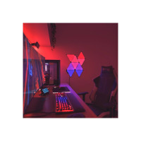 Produktbild för Nanoleaf Shapes Expansion pack - trådlös belysningsuppsättning - LED x 10 - 0.54 W - totalt: 5.4 W - RGBW-lampa - 1200-6500 K - minitriangel