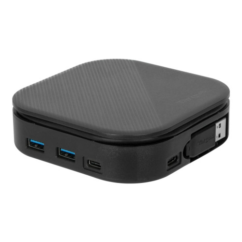Targus Targus USB-C Universal Dual HD Docking Station with 80W PD Pass-Thru - dockningsstation - USB-C 3.2 Gen 2 - 2 x HDMI - 1GbE - TAA-kompatibel
