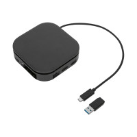 Produktbild för Targus USB-C Universal Dual HD Docking Station with 80W PD Pass-Thru - dockningsstation - USB-C 3.2 Gen 2 - 2 x HDMI - 1GbE - TAA-kompatibel