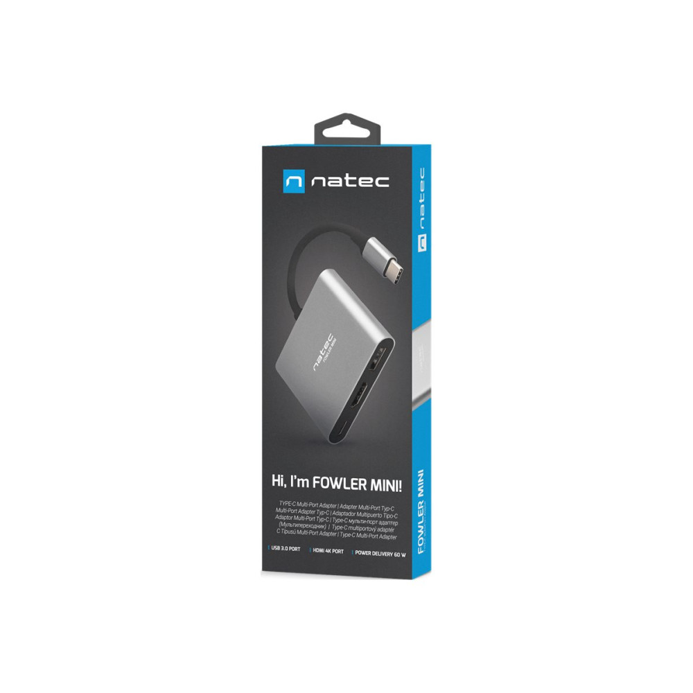 Produktbild för Natec Fowler Mini - dockningsstation - USB-C - HDMI