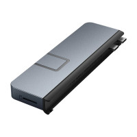 Produktbild för HyperDrive DUO Pro - dockningsstation - USB-C x 2 - HDMI, USB4 - 1GbE