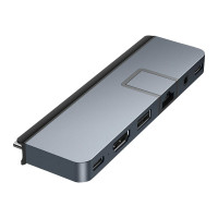 Produktbild för HyperDrive DUO Pro - dockningsstation - USB-C x 2 - HDMI, USB4 - 1GbE