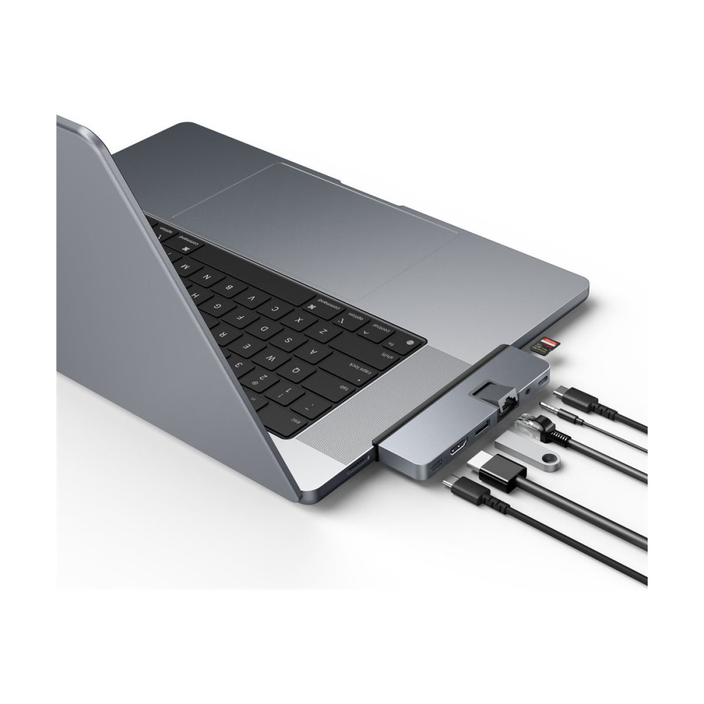 Produktbild för HyperDrive DUO Pro - dockningsstation - USB-C x 2 - HDMI, USB4 - 1GbE