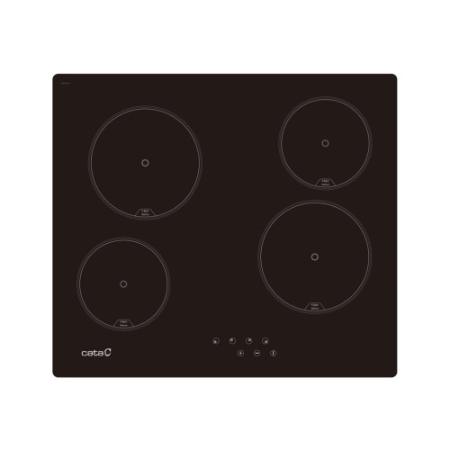 Cata CATA TN 604 keramisk häll - 59 cm - svart - keramik - med rundad kant