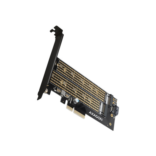 AXAGON AXAGON PCEM2-D - kontrollerkort - M.2 NVMe Card / SATA 6Gb/s - PCIe 3.0 x4