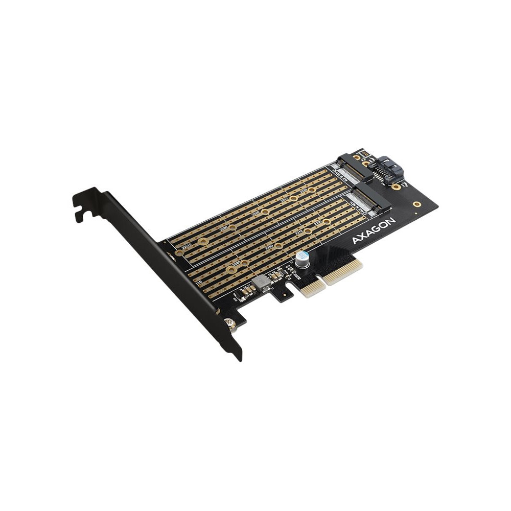 Produktbild för AXAGON PCEM2-D - kontrollerkort - M.2 NVMe Card / SATA 6Gb/s - PCIe 3.0 x4