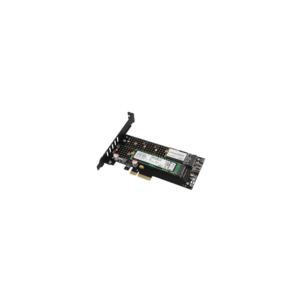Produktbild för AXAGON PCEM2-D - kontrollerkort - M.2 NVMe Card / SATA 6Gb/s - PCIe 3.0 x4