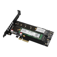 Produktbild för AXAGON PCEM2-D - kontrollerkort - M.2 NVMe Card / SATA 6Gb/s - PCIe 3.0 x4