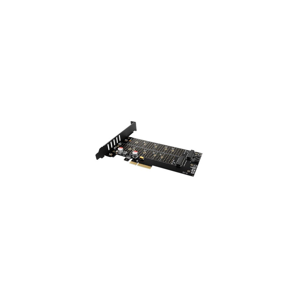 Produktbild för AXAGON PCEM2-D - kontrollerkort - M.2 NVMe Card / SATA 6Gb/s - PCIe 3.0 x4