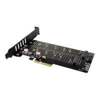 Produktbild för AXAGON PCEM2-D - kontrollerkort - M.2 NVMe Card / SATA 6Gb/s - PCIe 3.0 x4