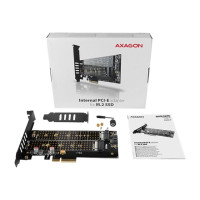 Produktbild för AXAGON PCEM2-D - kontrollerkort - M.2 NVMe Card / SATA 6Gb/s - PCIe 3.0 x4