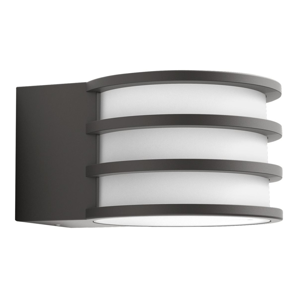 Produktbild för Philips Hue White Lucca - vägglampa - LED-glödlampa - E27 - 9.5 W - varmt vitt ljus - lykta - antracit