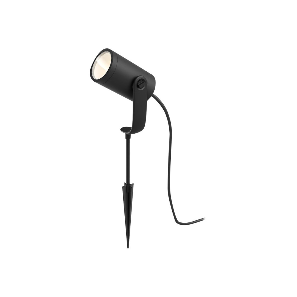 Produktbild för Philips Hue White and Color Ambiance Lily - spotlight - LED - 8 W - 16 miljoner färger - 2000-6500 K - antracit