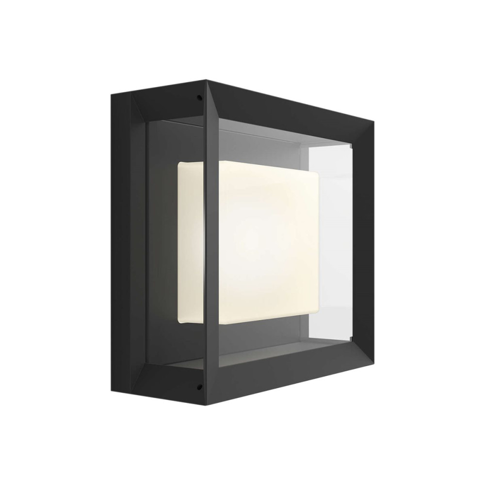 Produktbild för Philips Hue Econic - vägglampa - LED-glödlampa - 15 W - 2000-6500 K - svart