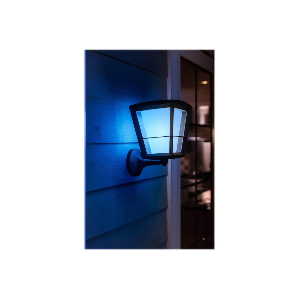 Produktbild för Philips Hue Econic - vägglampa - LED-glödlampa - 15 W - 2000-6500 K - svart