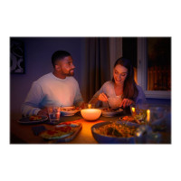 Produktbild för Philips Hue White and Color Ambiance Go - skrivbordslampa - LED - 6 W - 16 miljoner färger - 2000-6500 K - vit