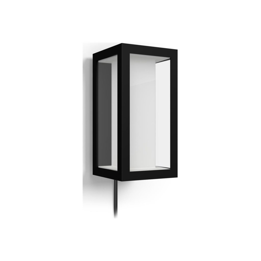 Produktbild för Philips Hue White and Color Ambiance Impress - vägglampa - LED x 2 - 8 W - vit nyans och stämningsfärg - 2000-6500 K - mattsvart