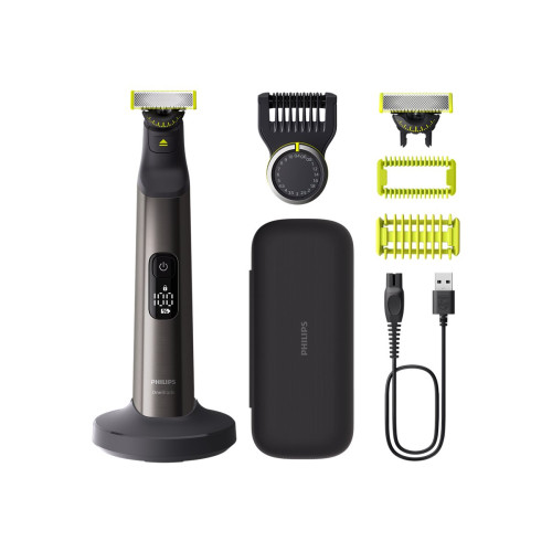 Philips OneBlade Pro 360 QP6652 Face + Body - rakapparat - krom - Rakapparater & Hygientrimmers