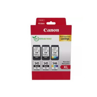 Produktbild för Canon PG-545XL x2 /CL-546XL Multi Pack - 3-pack - Lång livslängd - svart, färg (cyan, magenta, gul) - original - bläckpatron