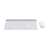 Produktbild för Logitech Slim Wireless Combo MK470 - sats med tangentbord och mus - USA, internationellt - offwhite Inmatningsenhet