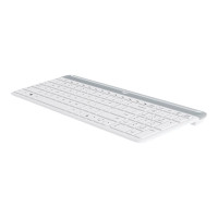 Produktbild för Logitech Slim Wireless Combo MK470 - sats med tangentbord och mus - USA, internationellt - offwhite Inmatningsenhet