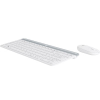 Produktbild för Logitech Slim Wireless Combo MK470 - sats med tangentbord och mus - USA, internationellt - offwhite Inmatningsenhet