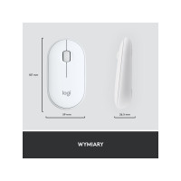 Produktbild för Logitech Slim Wireless Combo MK470 - sats med tangentbord och mus - USA, internationellt - offwhite Inmatningsenhet