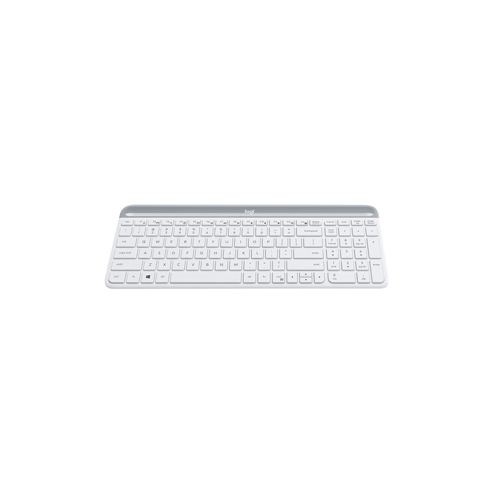 Produktbild för Logitech Slim Wireless Combo MK470 - sats med tangentbord och mus - USA, internationellt - offwhite Inmatningsenhet