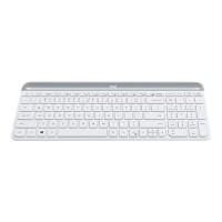 Produktbild för Logitech Slim Wireless Combo MK470 - sats med tangentbord och mus - USA, internationellt - offwhite Inmatningsenhet